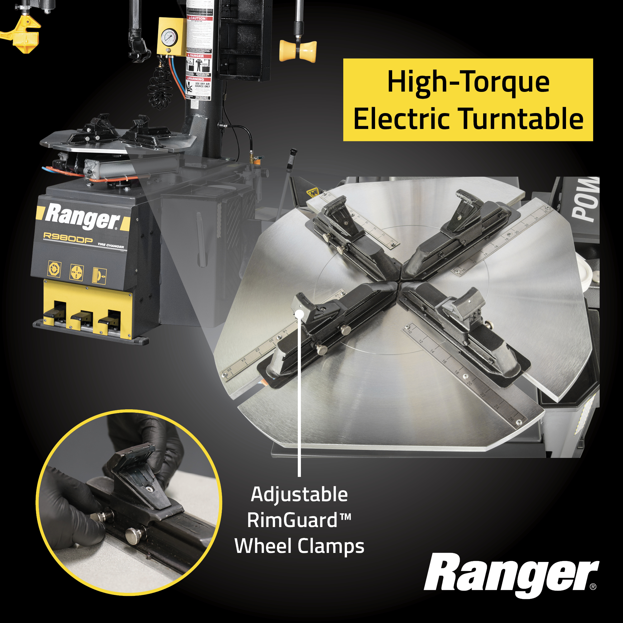 High-Torque Turntable and Heavy-Duty Bead Loosening Power