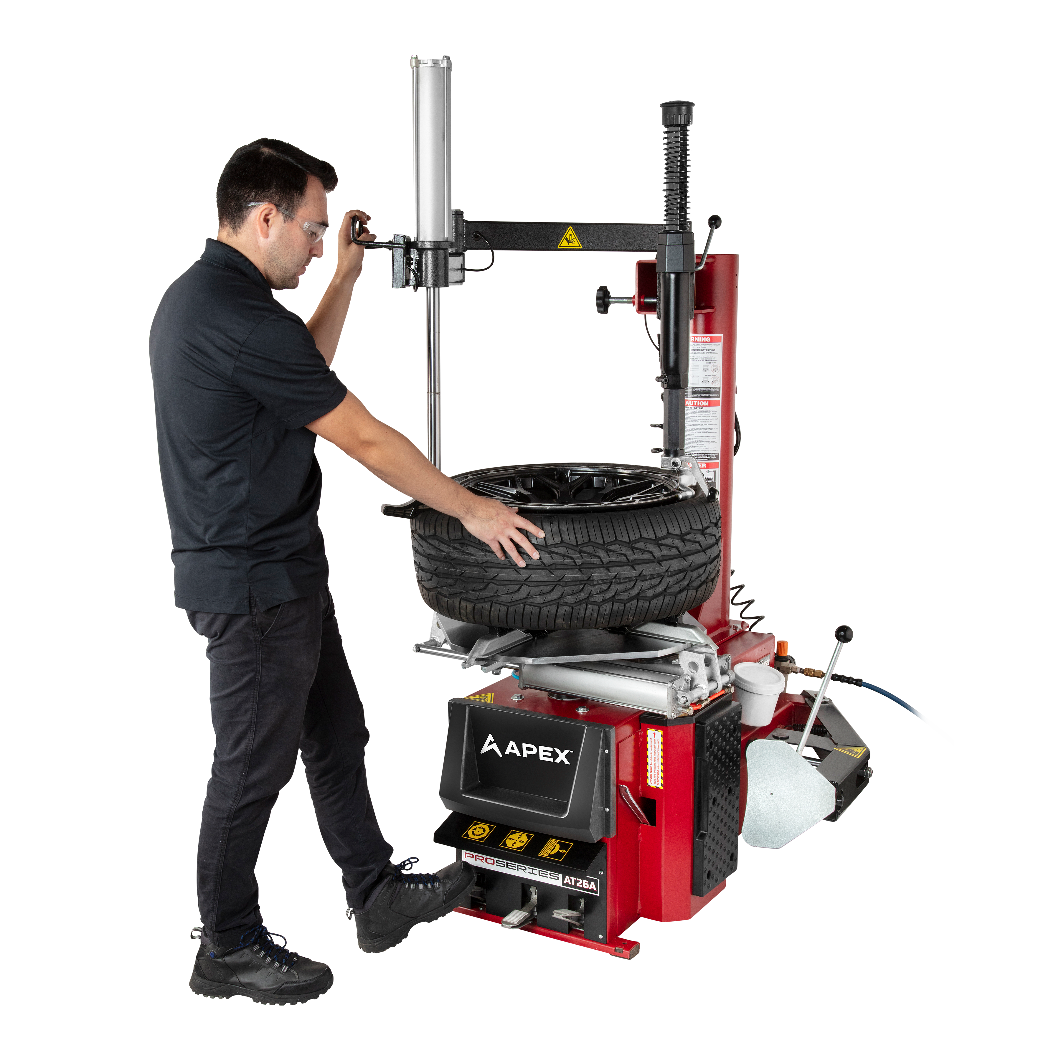 Pneumatic Assist Tower for Stiff Sidewalls and Heavy Tires