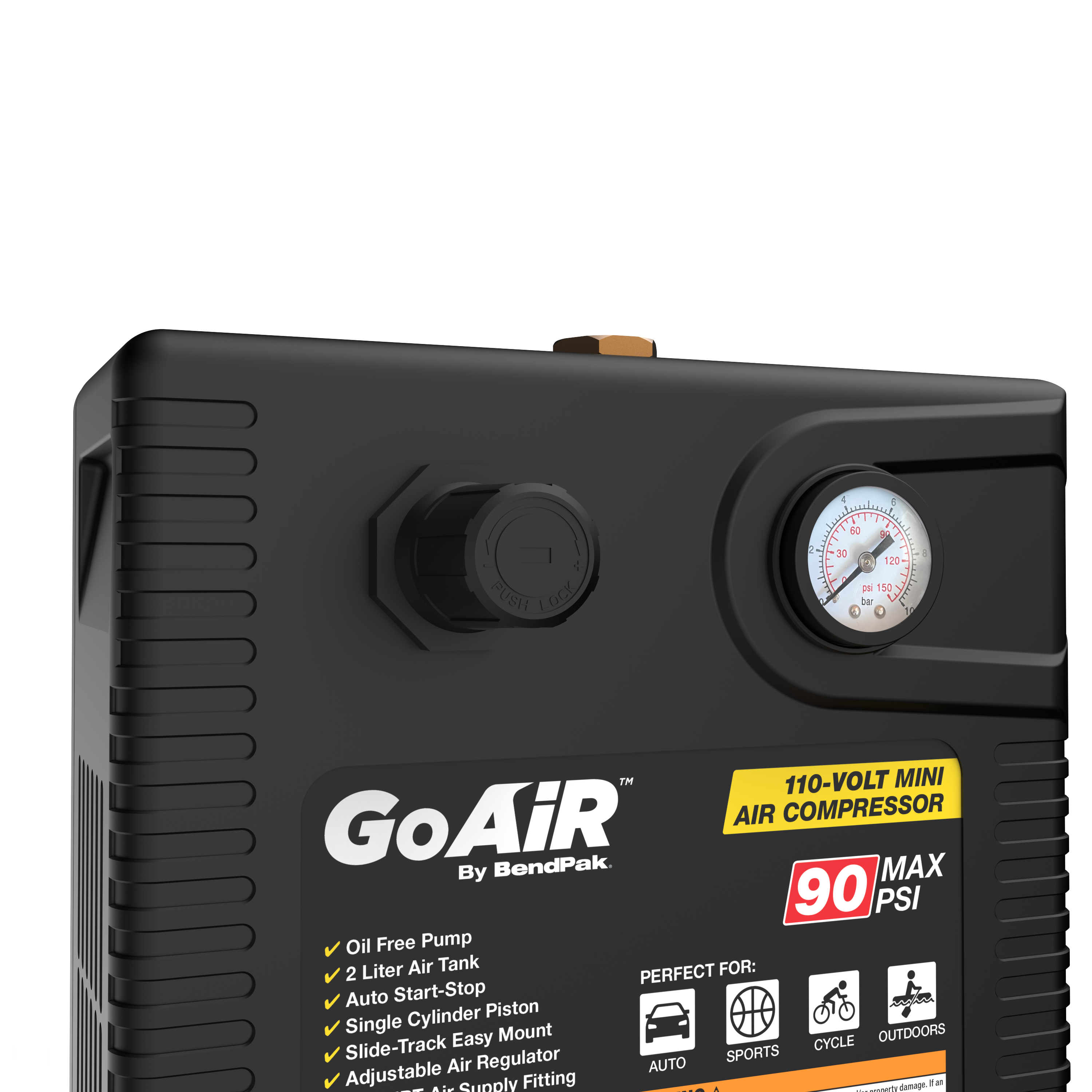 Compact Mini Air Compressor for Garages, Shops, and Four-Post Lifts
