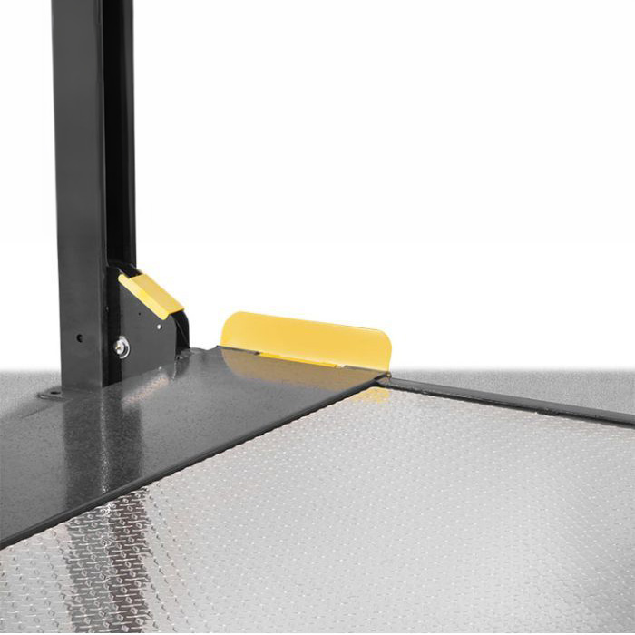 Accessory-Ready Four-Post Lift for Parking, Storage, and Service