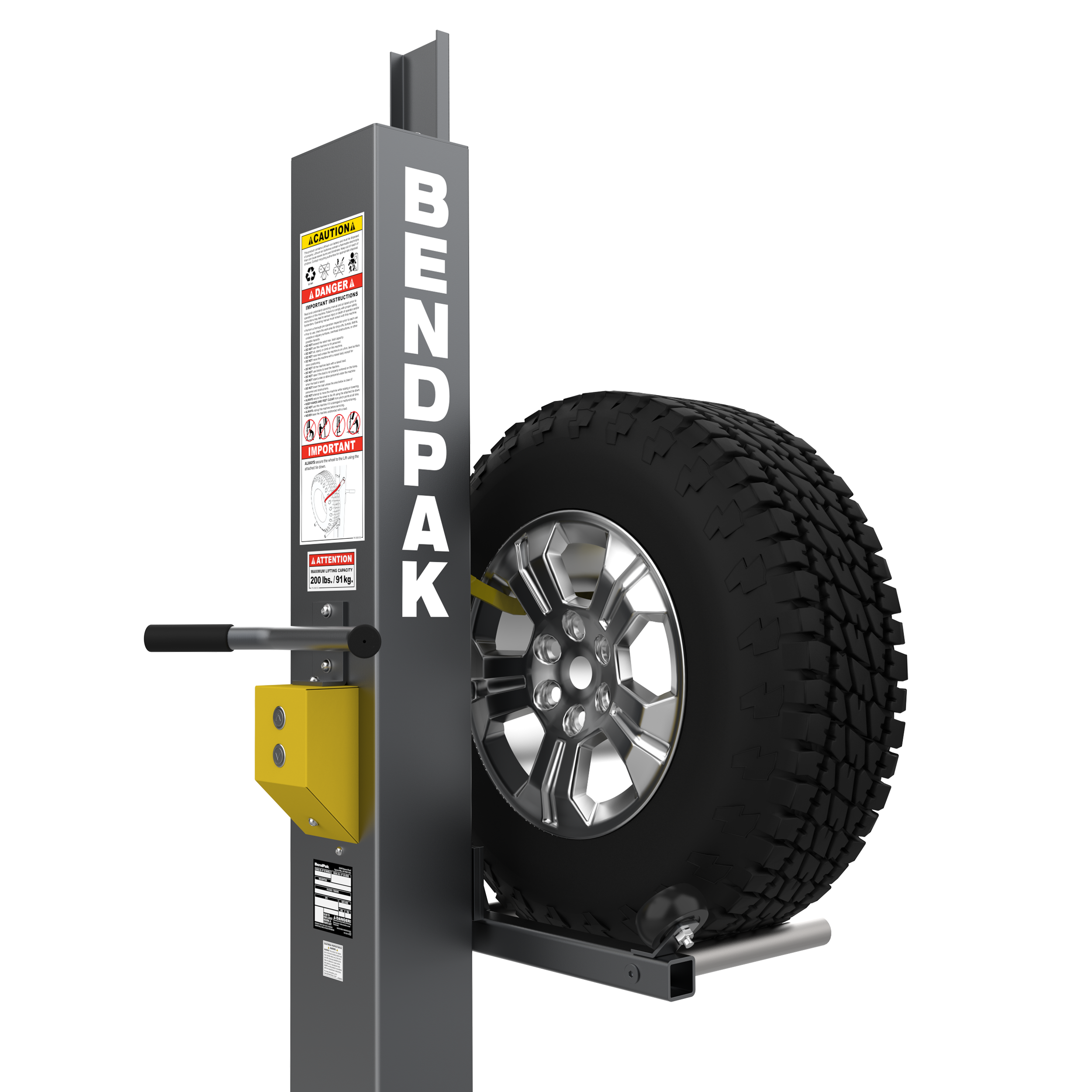 Cordless 24V Wheel Lift with 200-lb. Lifting Capacity