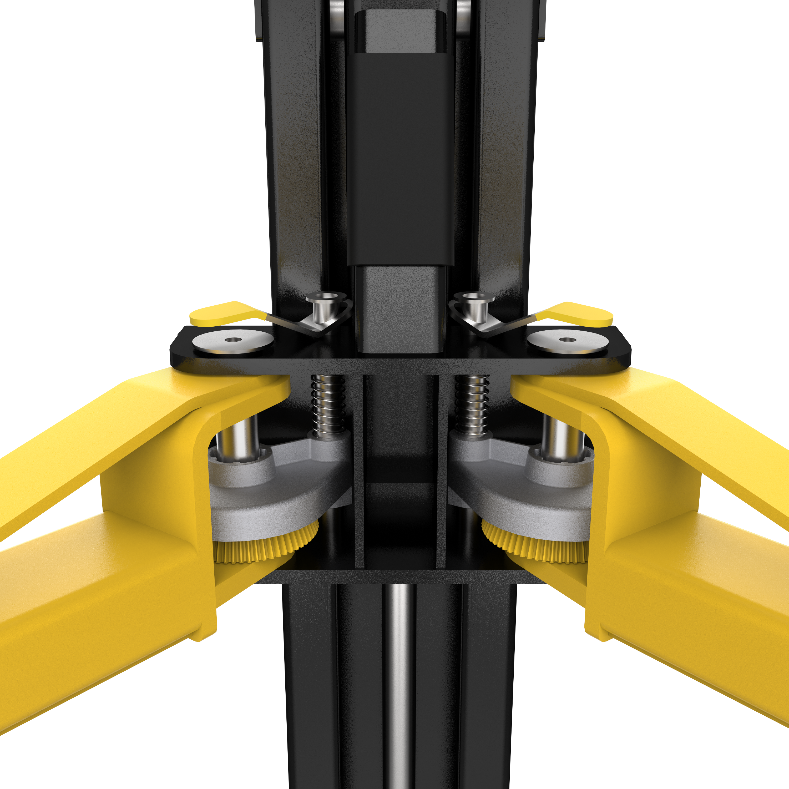 Extra Working Room. BendPak Arm Restraint Technology.