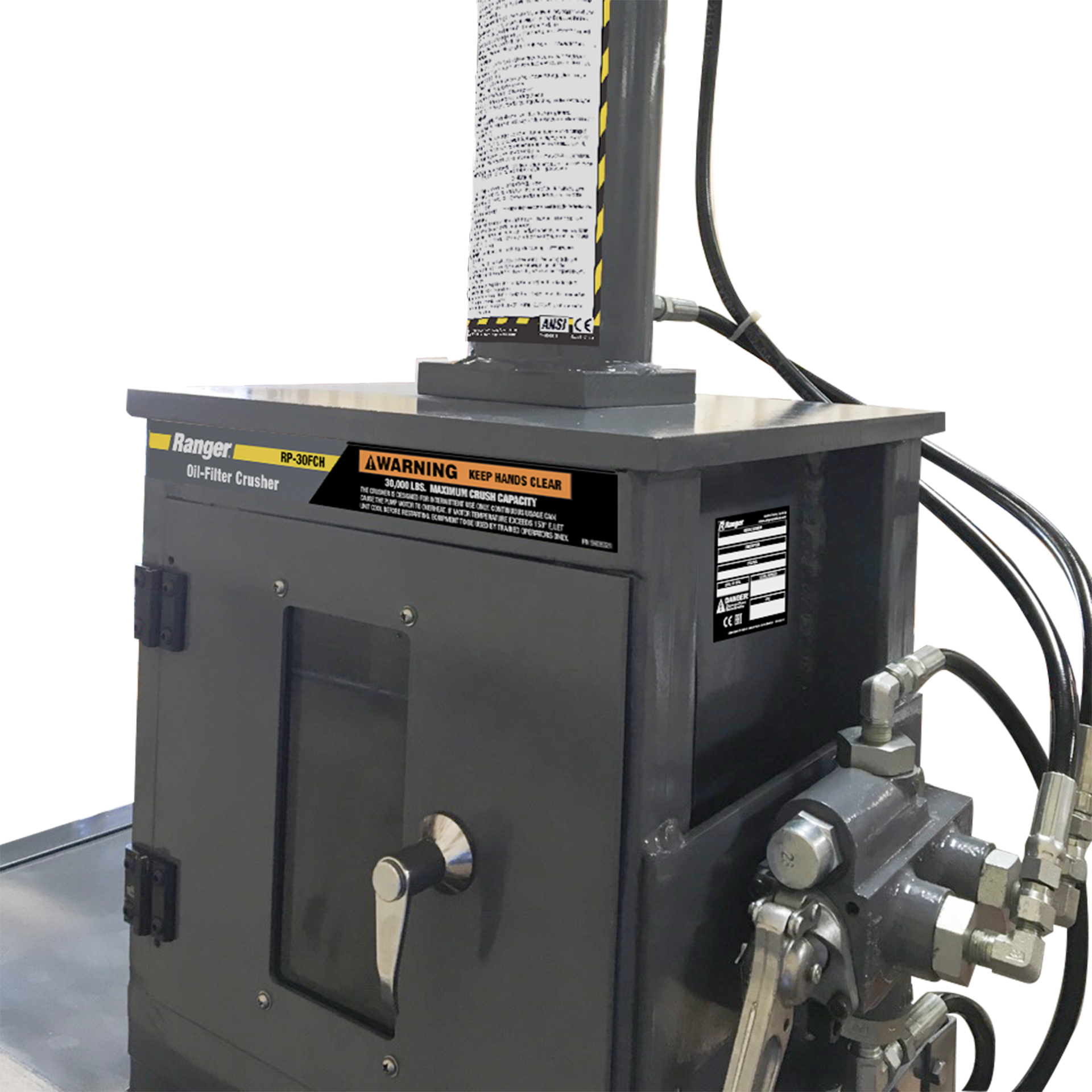Manual Oil Filter Crusher with Simple, Dependable Operation