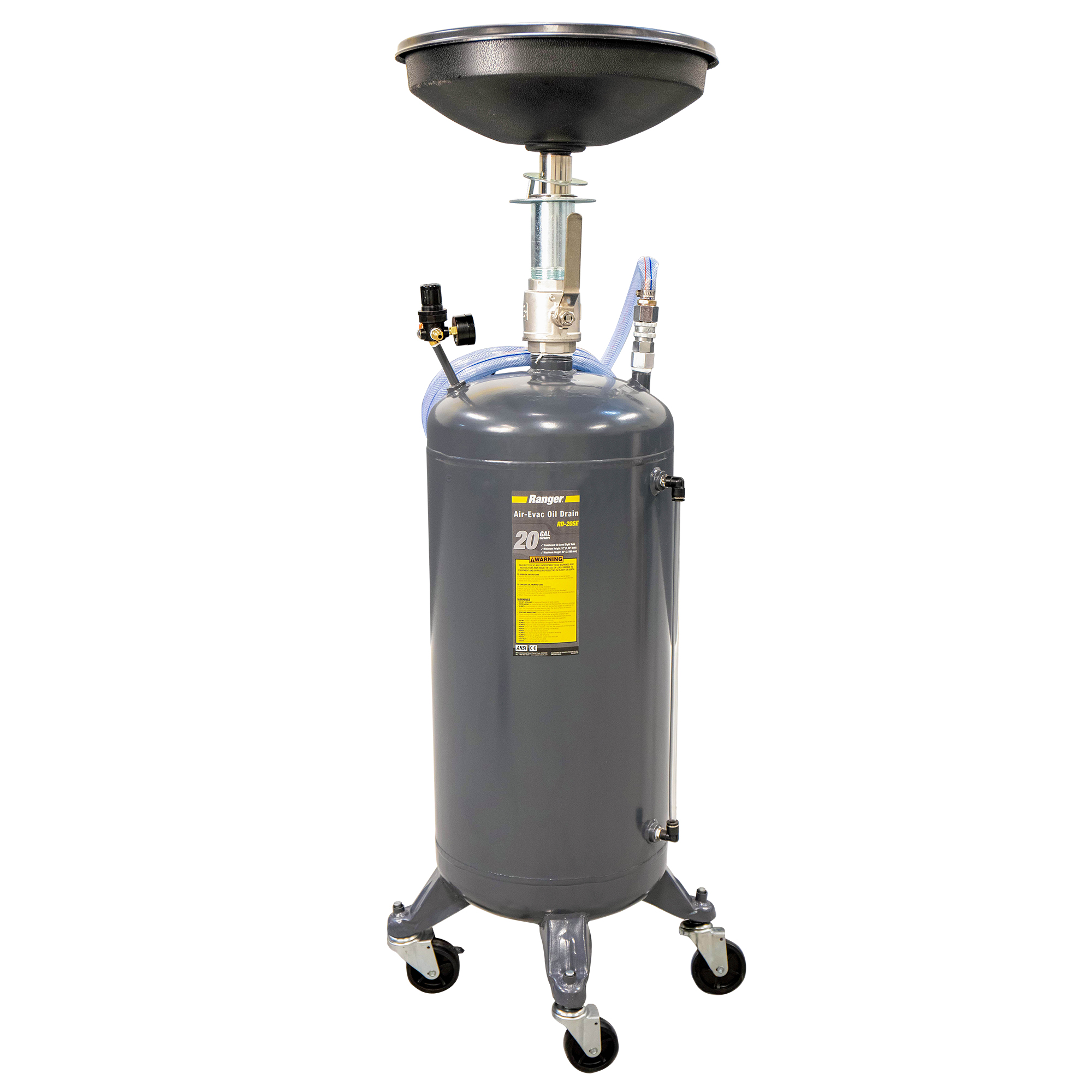 Massive 20 Gallon Capacity for a More Efficient Shop