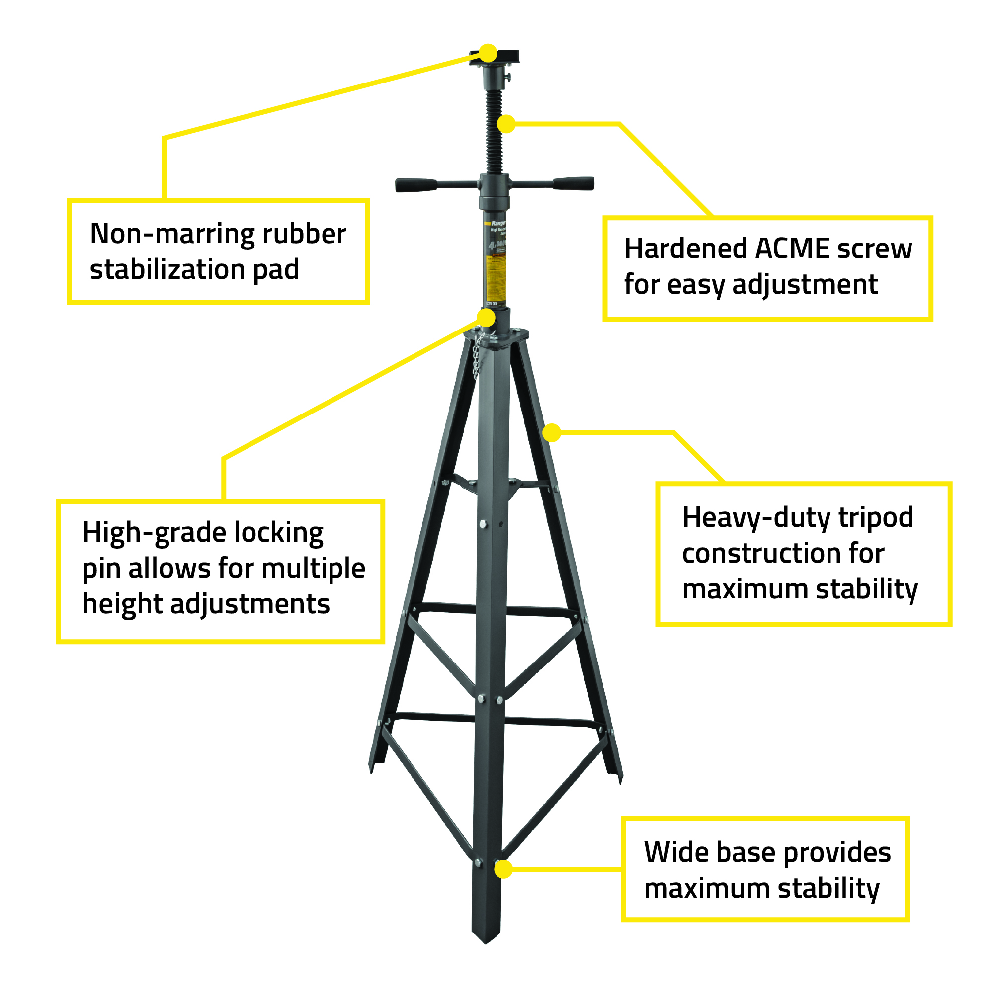 Heavy-Duty Tripod Stand for Engine and Transmission Service