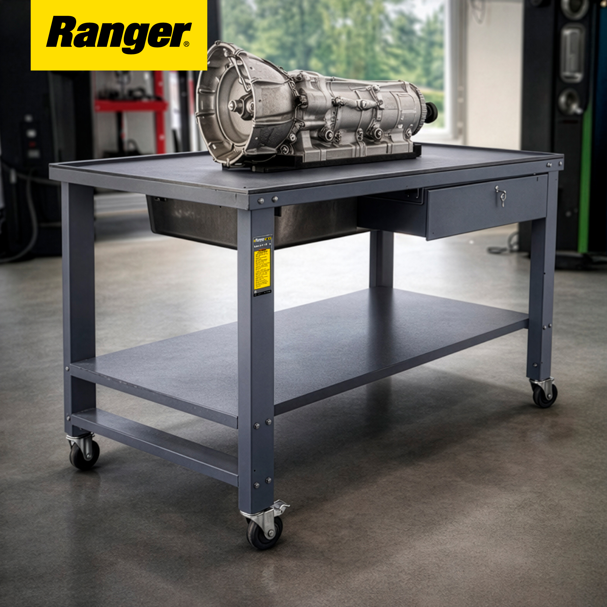 500-lb. Working Capacity with 14-Gauge Steel Top