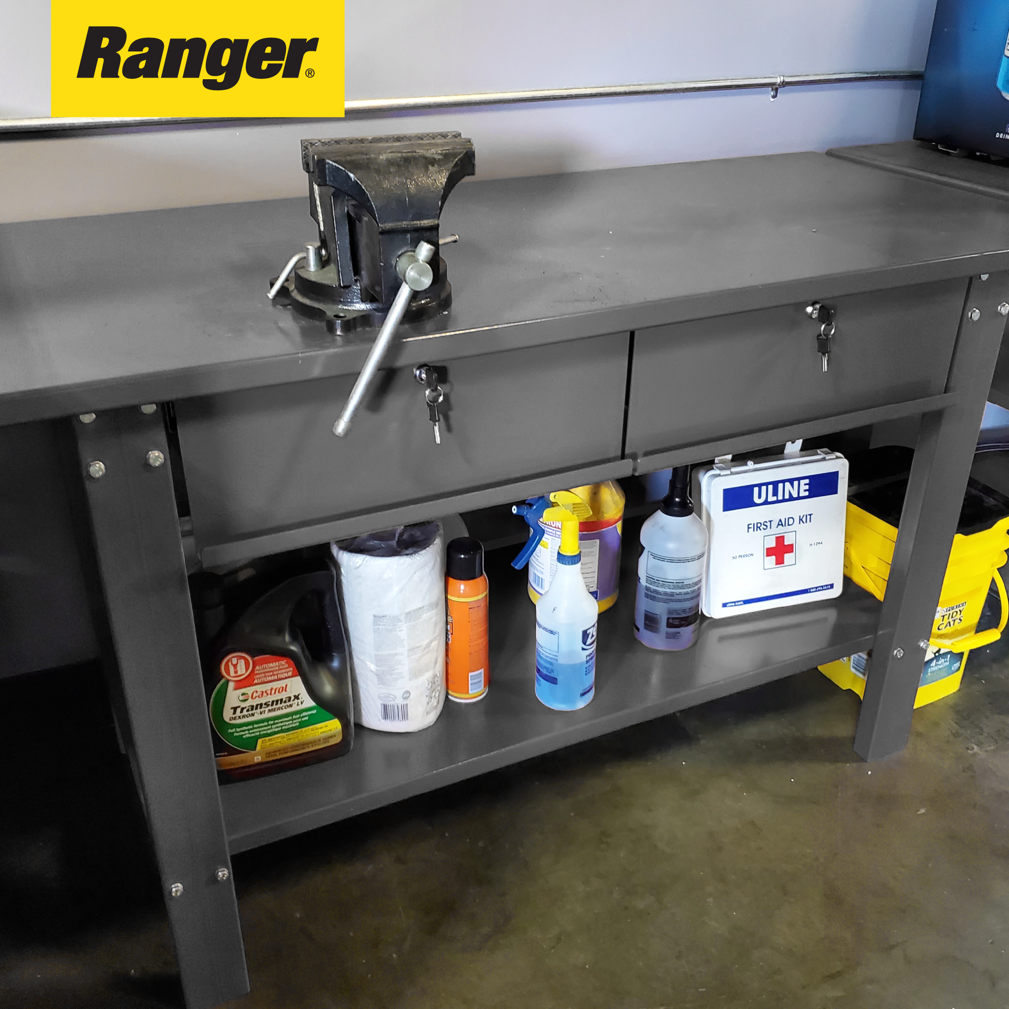 Rolled-Edge Steel Construction with Powder-Coated Finish